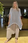 Made in Italy Fisherman Layering Knit Dove